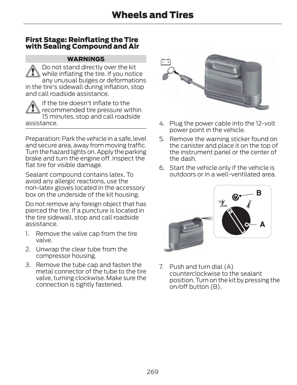 Wheels and tires | FORD 2014 Fusion Hybrid v.1 User Manual | Page 272 / 473