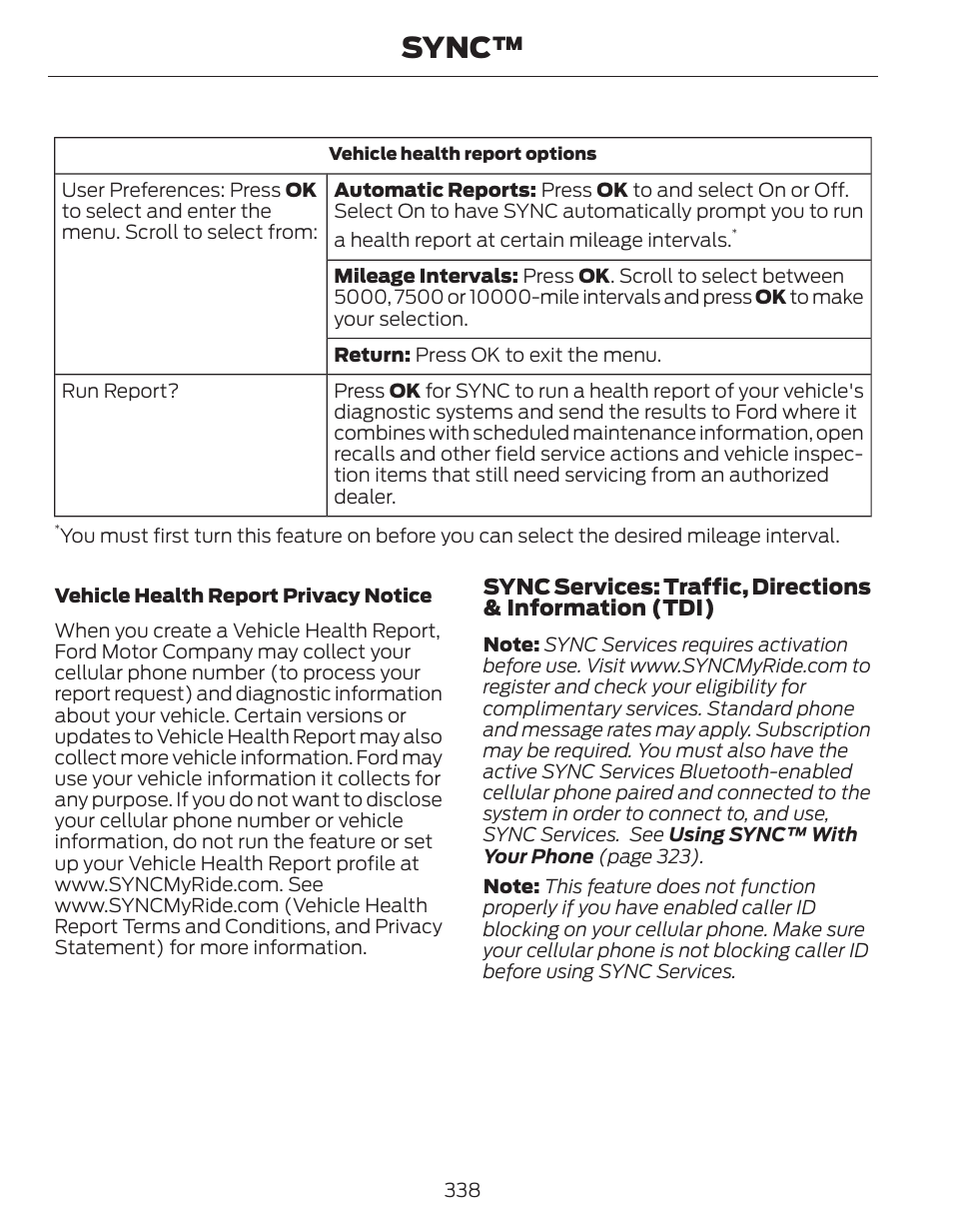 Sync | FORD 2014 Fusion Hybrid v.1 User Manual | Page 341 / 473