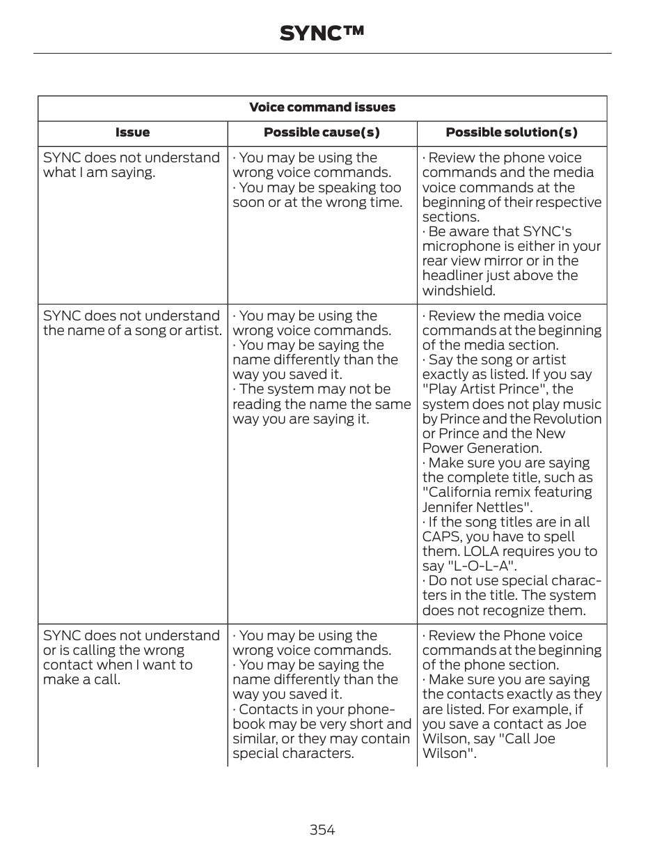 Sync | FORD 2014 Fusion Hybrid v.1 User Manual | Page 357 / 473