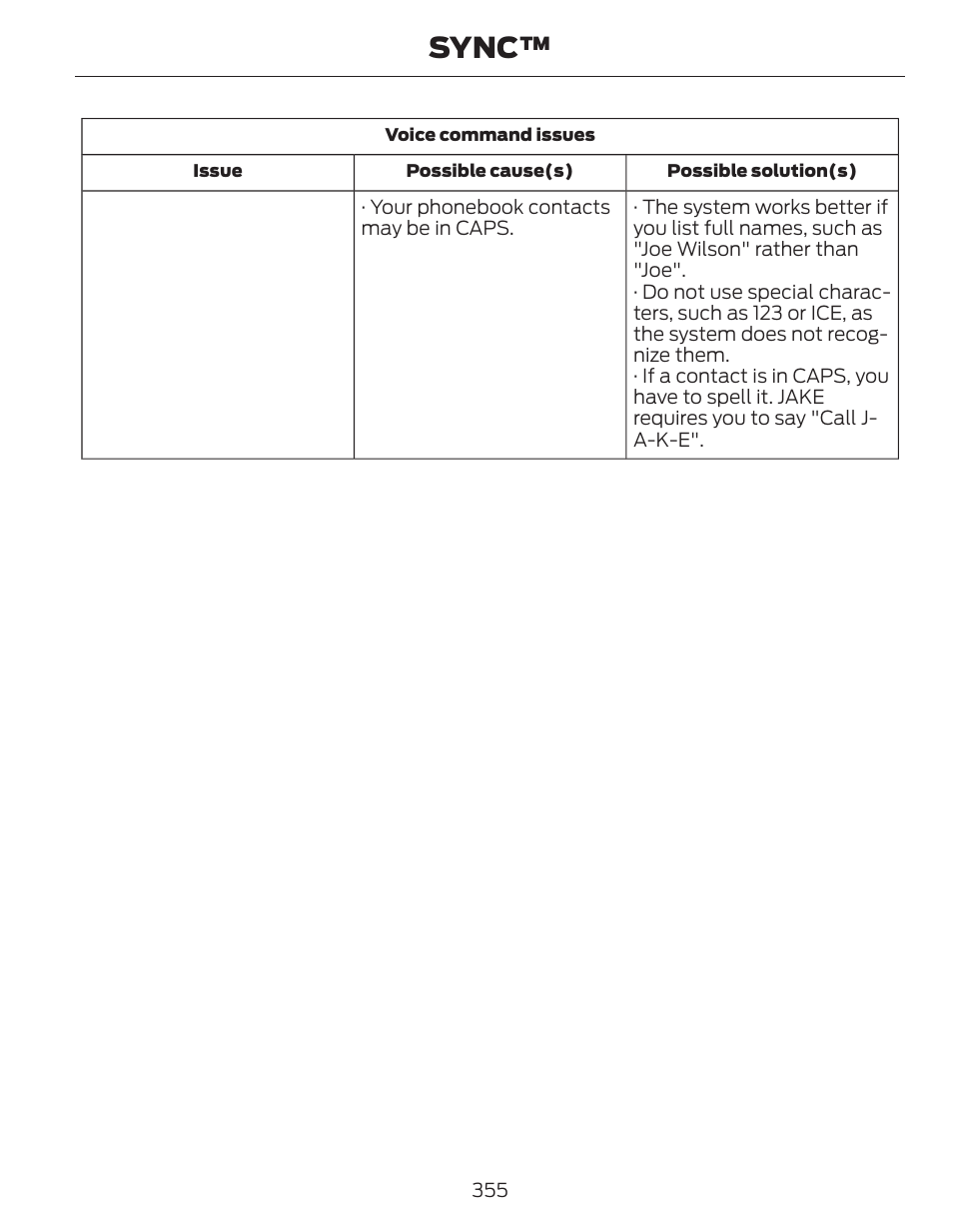 Sync | FORD 2014 Fusion Hybrid v.1 User Manual | Page 358 / 473