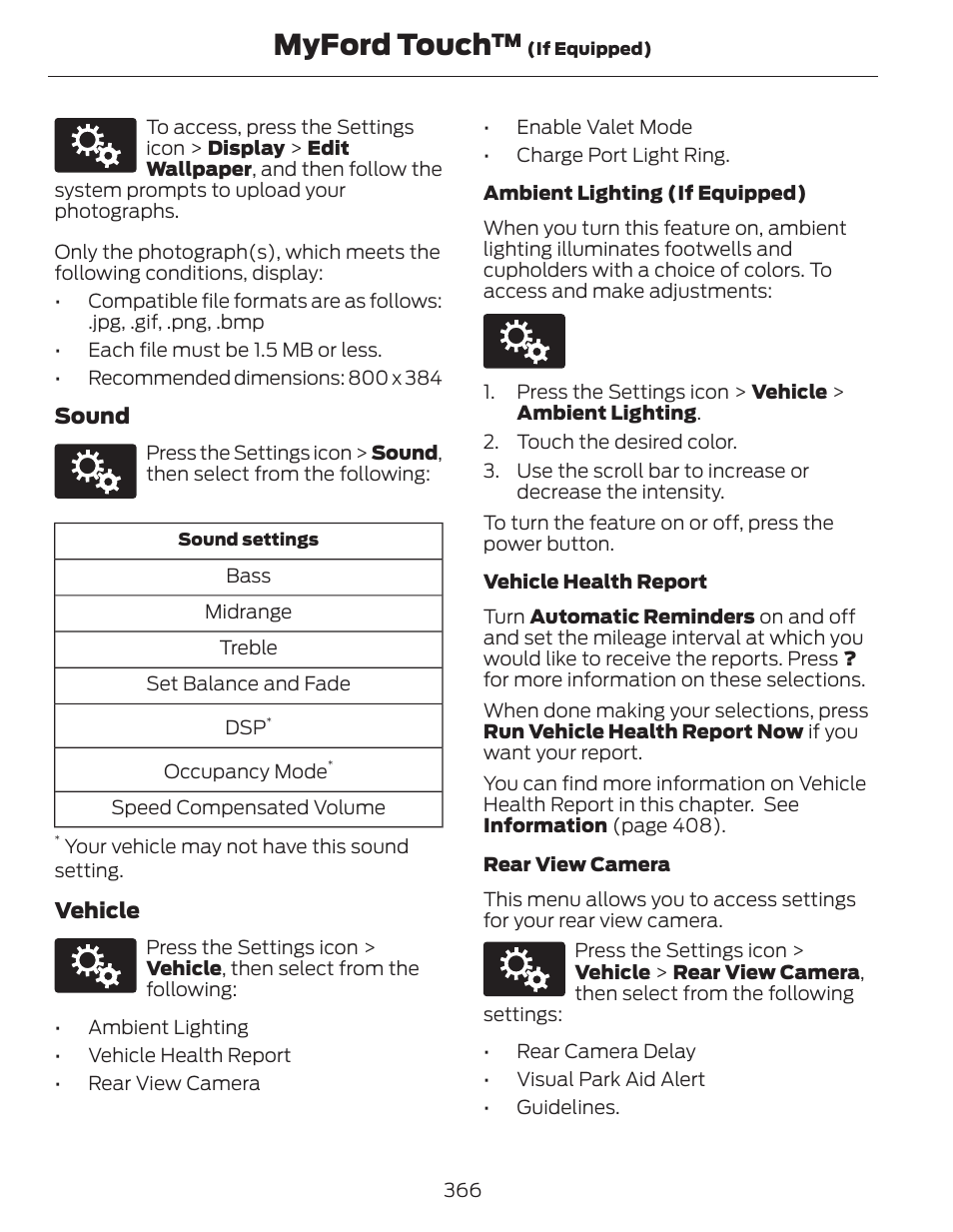 Myford touch | FORD 2014 Fusion Hybrid v.1 User Manual | Page 369 / 473