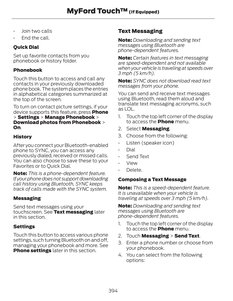 Myford touch | FORD 2014 Fusion Hybrid v.1 User Manual | Page 397 / 473