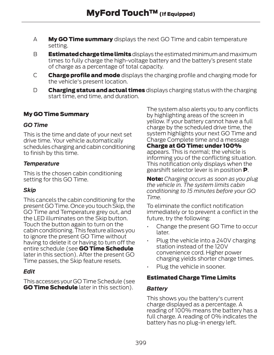 Myford touch | FORD 2014 Fusion Hybrid v.1 User Manual | Page 402 / 473