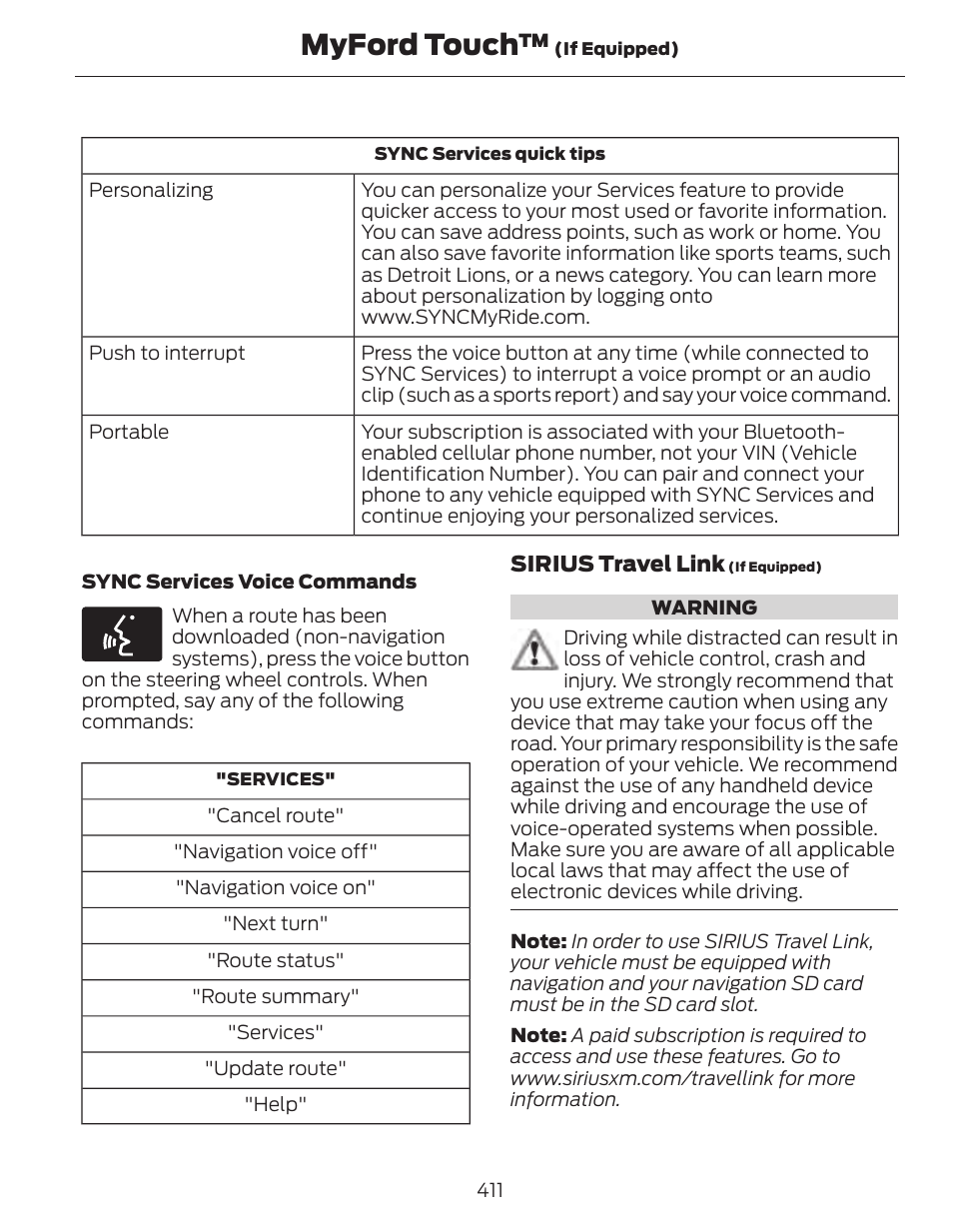 Myford touch | FORD 2014 Fusion Hybrid v.1 User Manual | Page 414 / 473