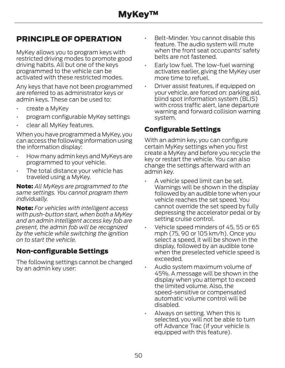 Mykey, Principle of operation | FORD 2014 Fusion Hybrid v.1 User Manual | Page 53 / 473