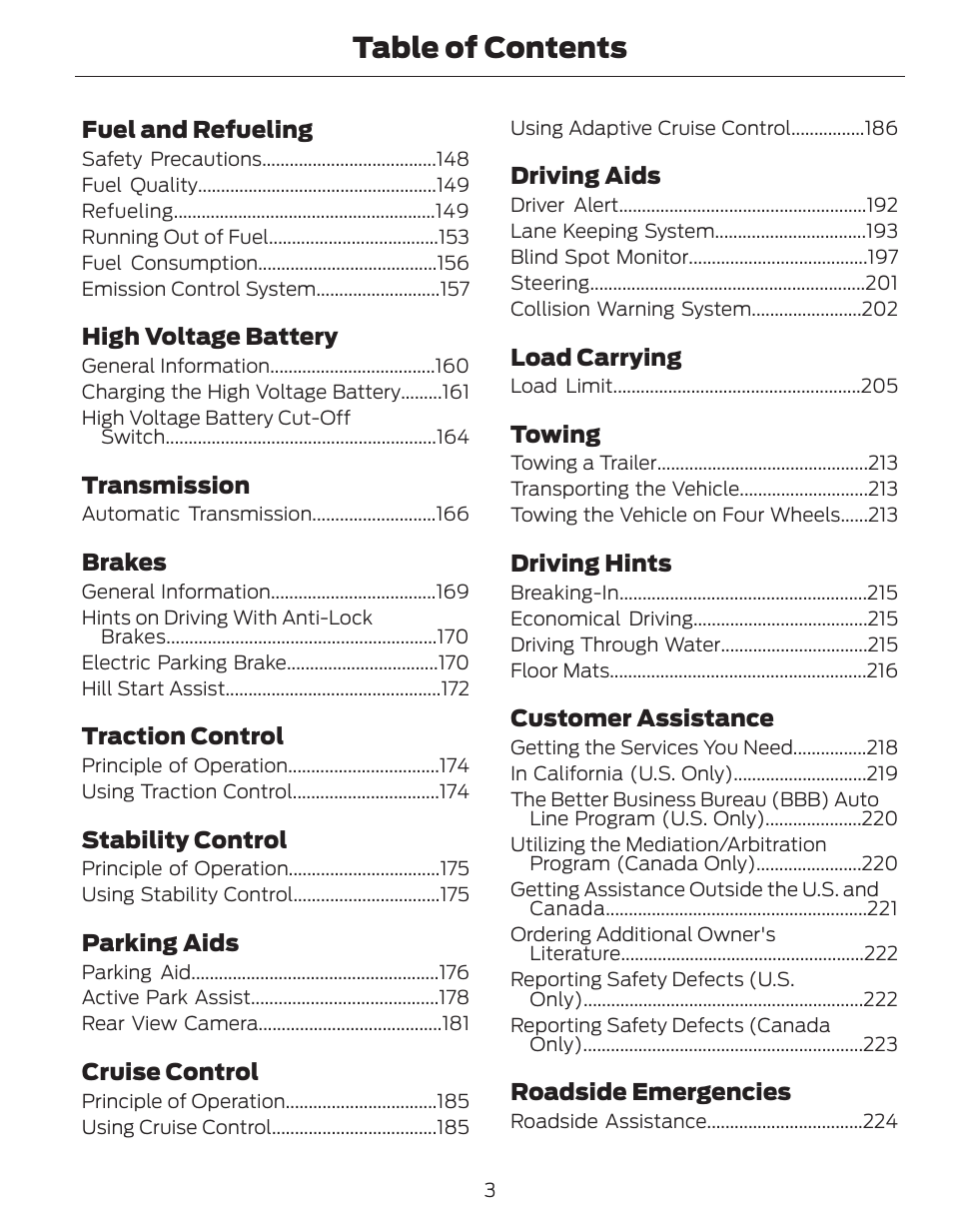 FORD 2014 Fusion Hybrid v.1 User Manual | Page 6 / 473