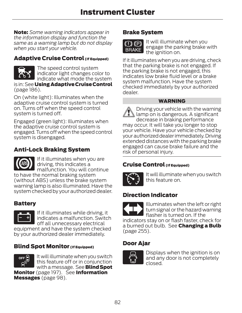 Instrument cluster | FORD 2014 Fusion Hybrid v.1 User Manual | Page 85 / 473