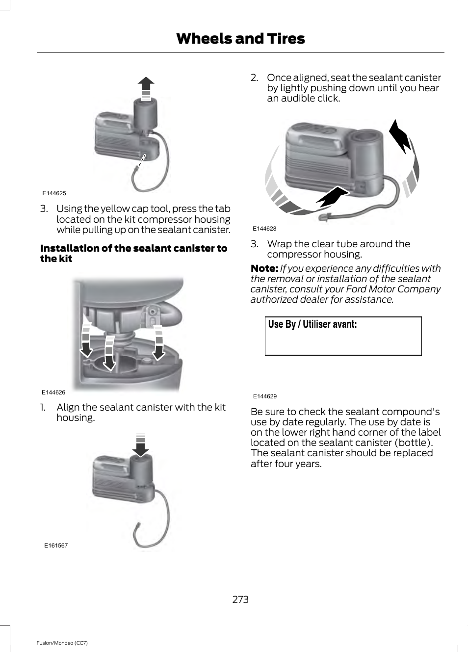 Wheels and tires | FORD 2014 Fusion Hybrid v.2 User Manual | Page 276 / 478