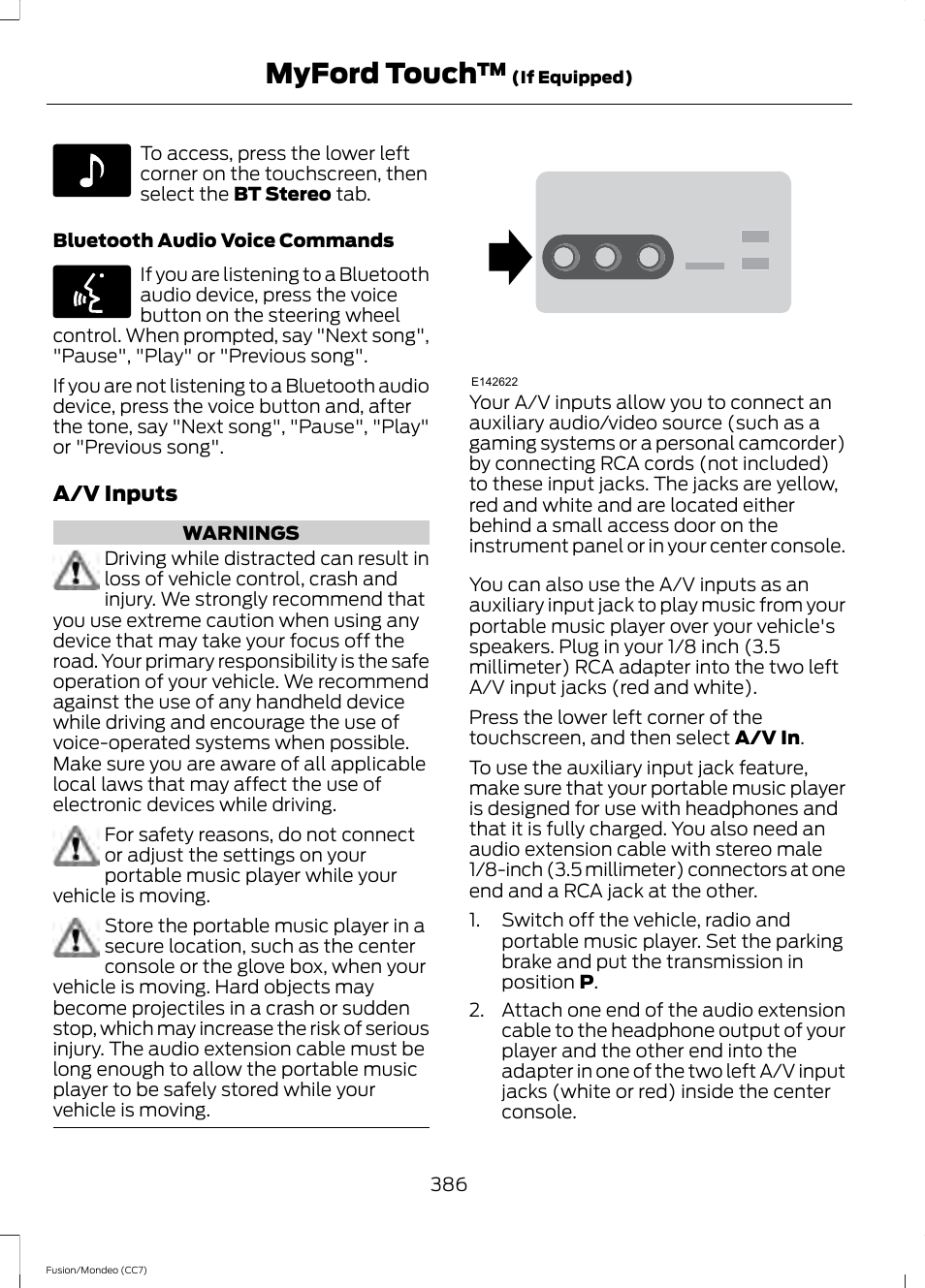 Myford touch | FORD 2014 Fusion Hybrid v.2 User Manual | Page 389 / 478