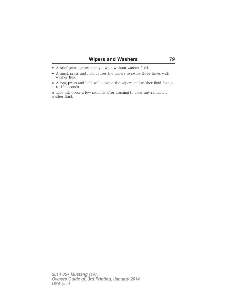 FORD 2014 Mustang v.3 User Manual | Page 80 / 463
