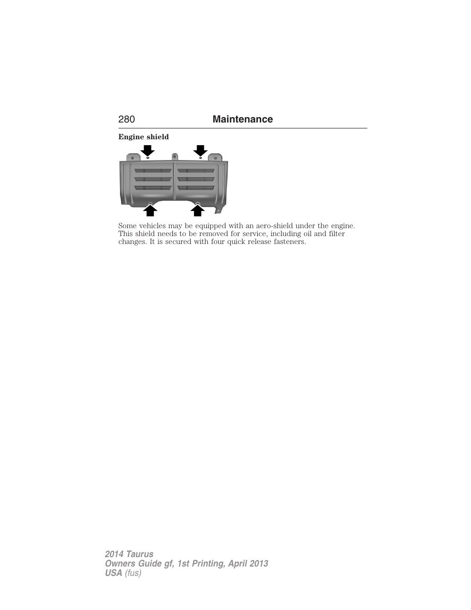 FORD 2014 Taurus v.1 User Manual | Page 281 / 550