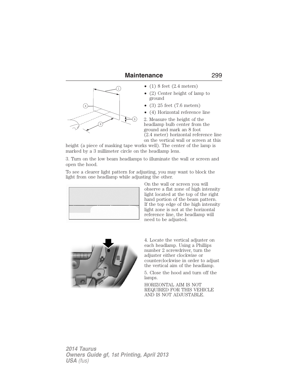 Maintenance 299 | FORD 2014 Taurus v.1 User Manual | Page 300 / 550