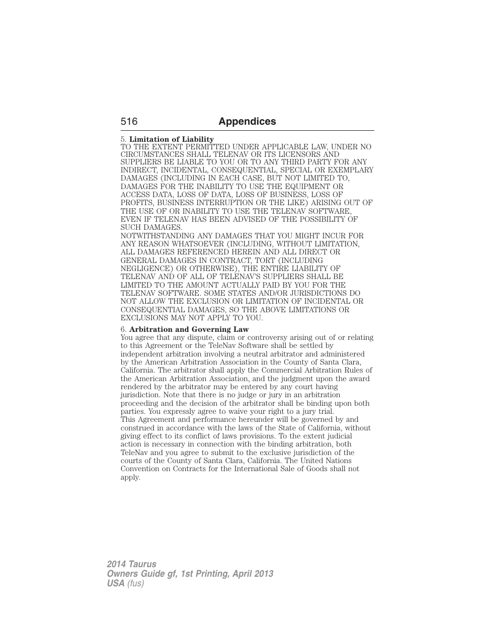 FORD 2014 Taurus v.1 User Manual | Page 517 / 550