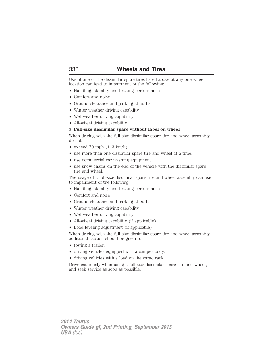 FORD 2014 Taurus v.2 User Manual | Page 339 / 554