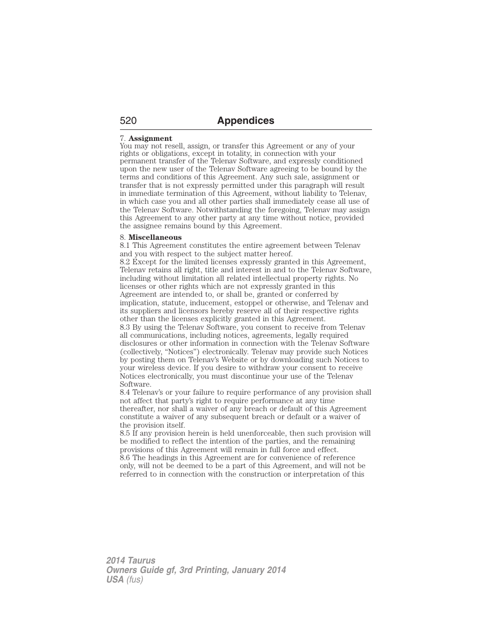 FORD 2014 Taurus v.3 User Manual | Page 521 / 553