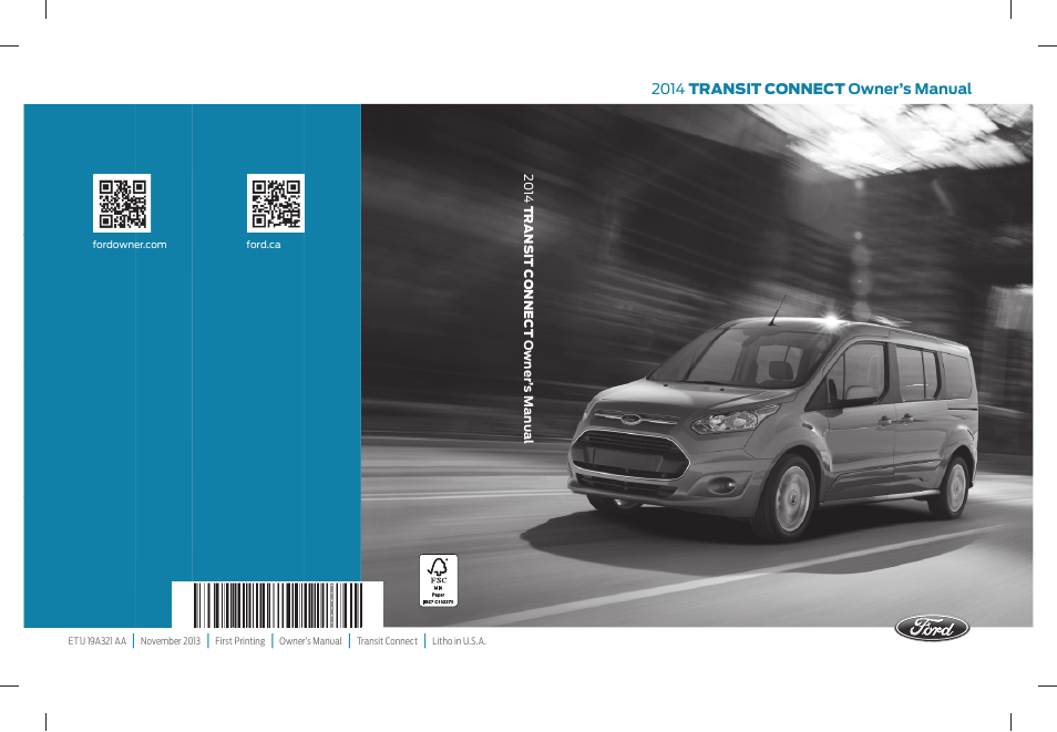 FORD 2014 Transit Connect v.1 User Manual | 401 pages