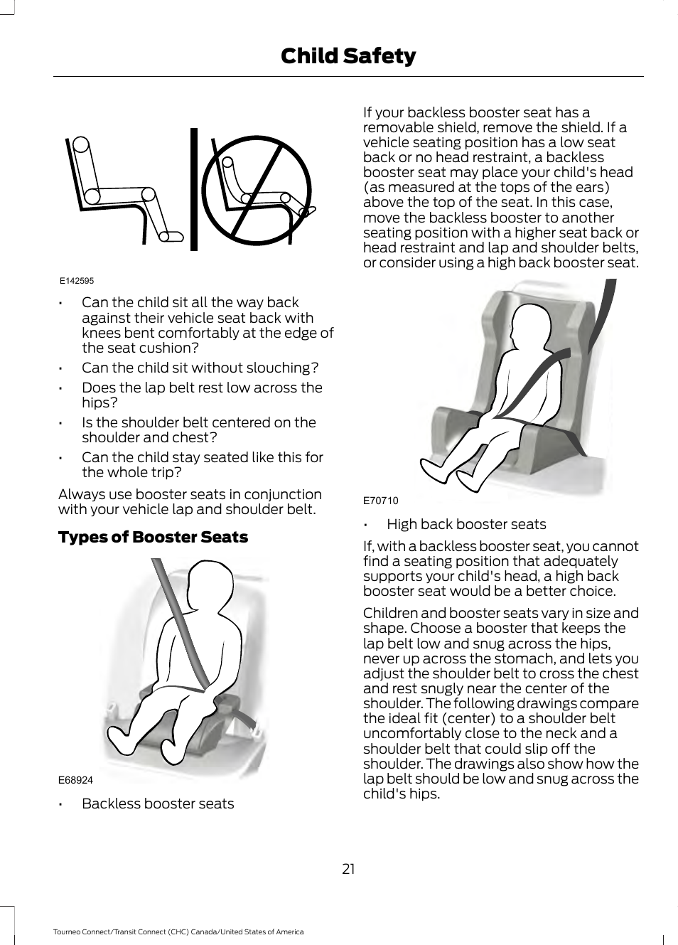 Child safety | FORD 2014 Transit Connect v.1 User Manual | Page 24 / 401