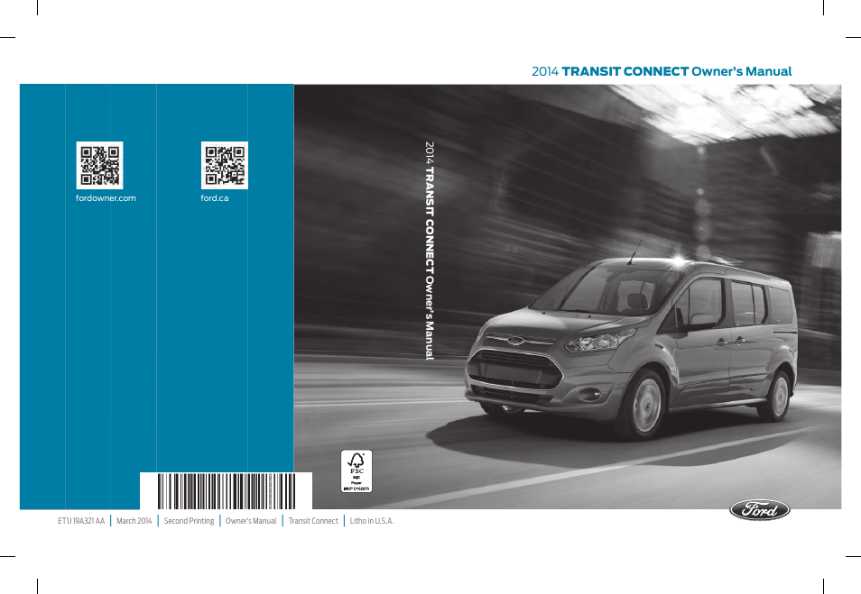 FORD 2014 Transit Connect v.2 User Manual | 404 pages