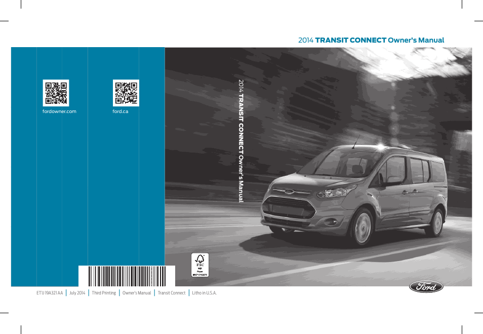 FORD 2014 Transit Connect v.3 User Manual | 411 pages