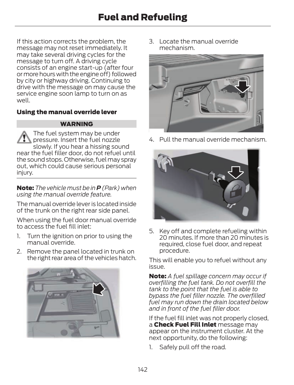 Fuel and refueling | FORD 2013 C-MAX Hybrid v.1 User Manual | Page 145 / 446