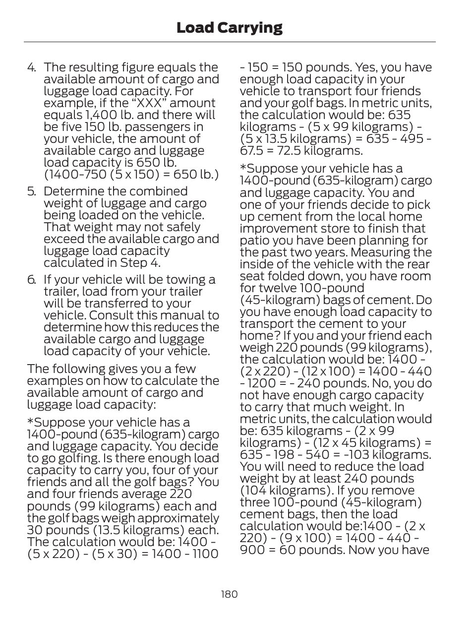 Load carrying | FORD 2013 C-MAX Hybrid v.1 User Manual | Page 183 / 446