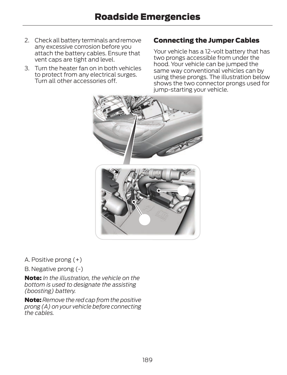 Roadside emergencies | FORD 2013 C-MAX Hybrid v.1 User Manual | Page 192 / 446