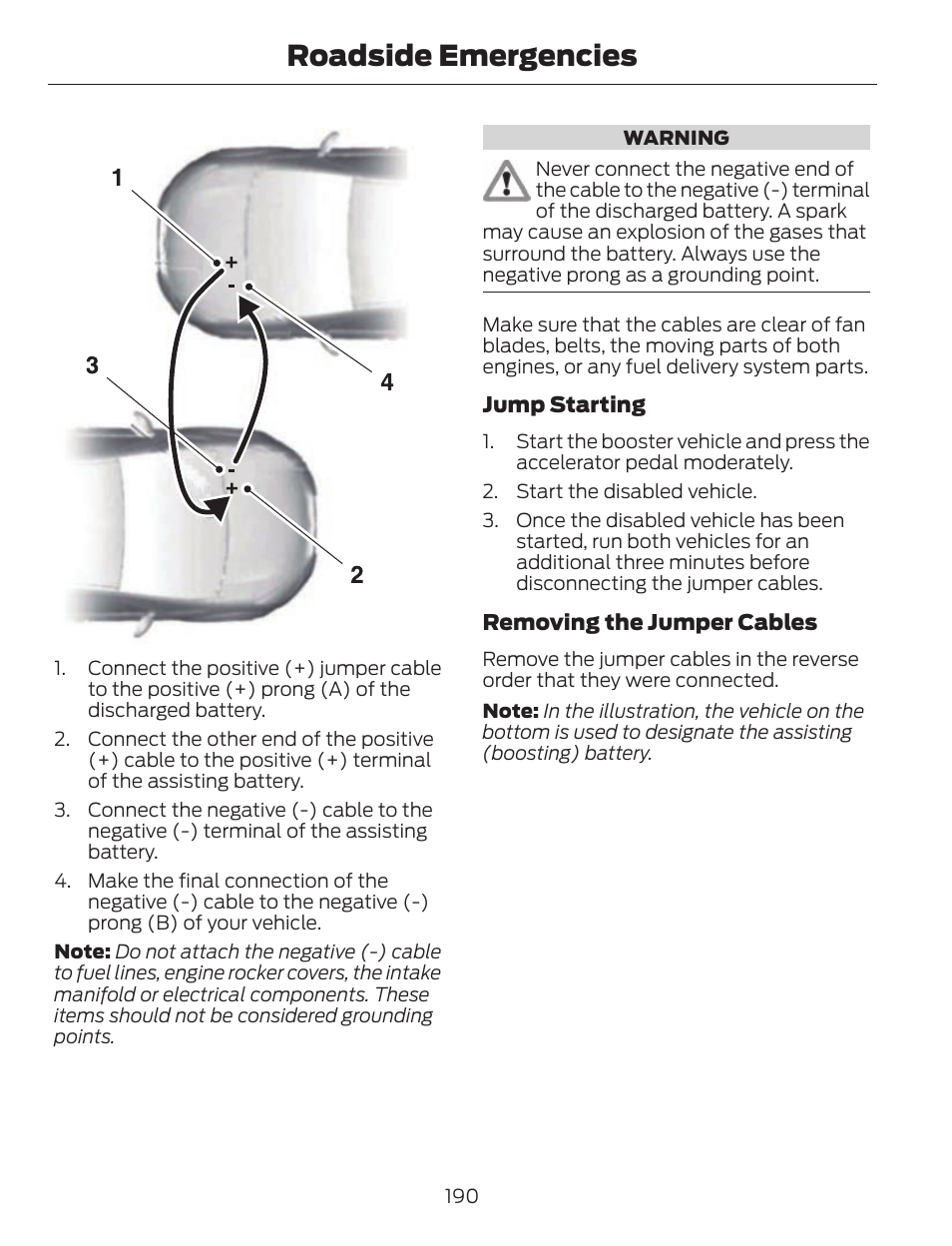 Roadside emergencies | FORD 2013 C-MAX Hybrid v.1 User Manual | Page 193 / 446