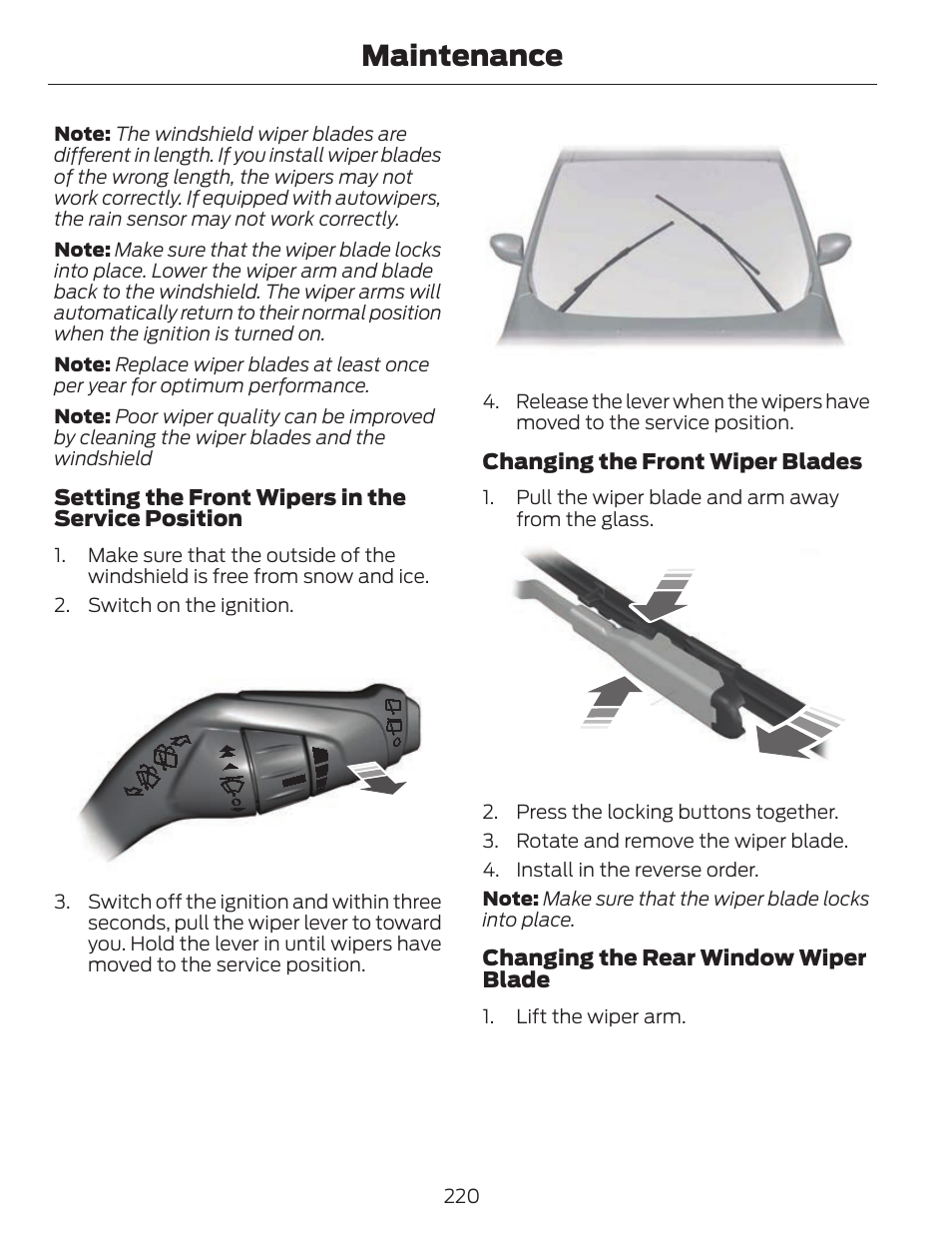 Maintenance | FORD 2013 C-MAX Hybrid v.1 User Manual | Page 223 / 446