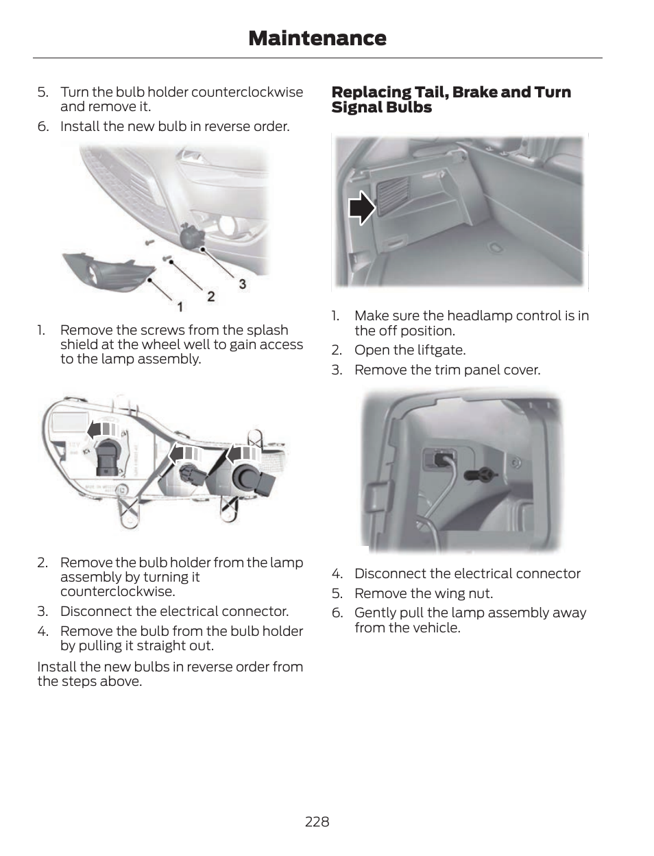 Maintenance | FORD 2013 C-MAX Hybrid v.1 User Manual | Page 231 / 446