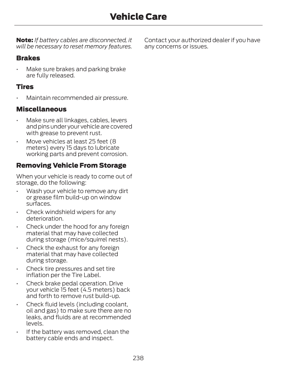 Vehicle care | FORD 2013 C-MAX Hybrid v.1 User Manual | Page 241 / 446