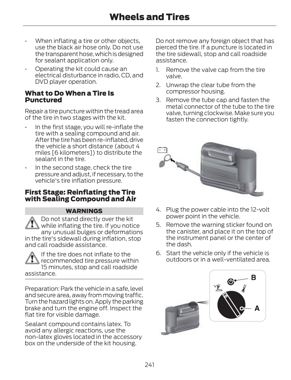 Wheels and tires | FORD 2013 C-MAX Hybrid v.1 User Manual | Page 244 / 446