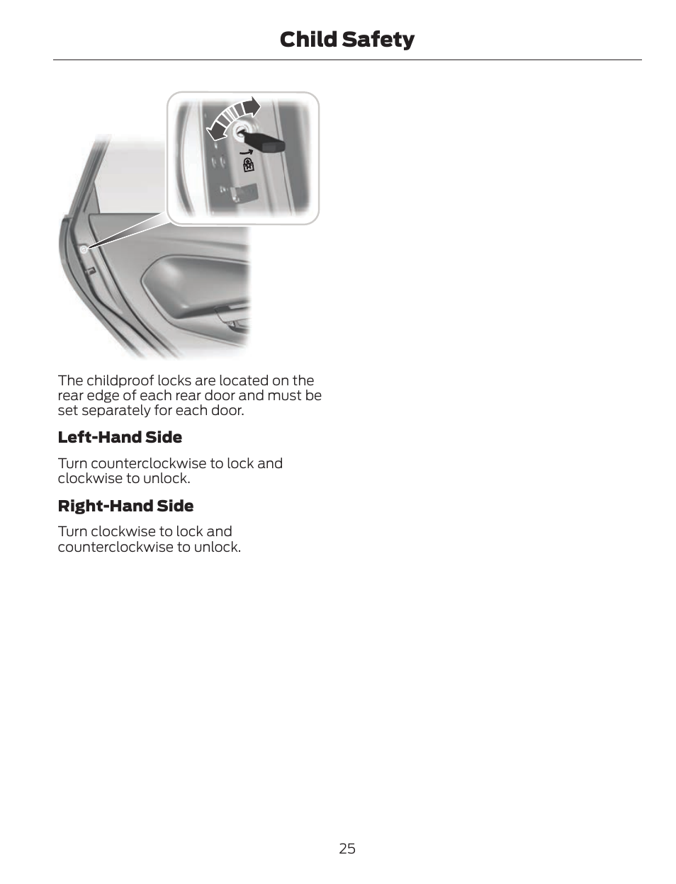 Child safety | FORD 2013 C-MAX Hybrid v.1 User Manual | Page 28 / 446