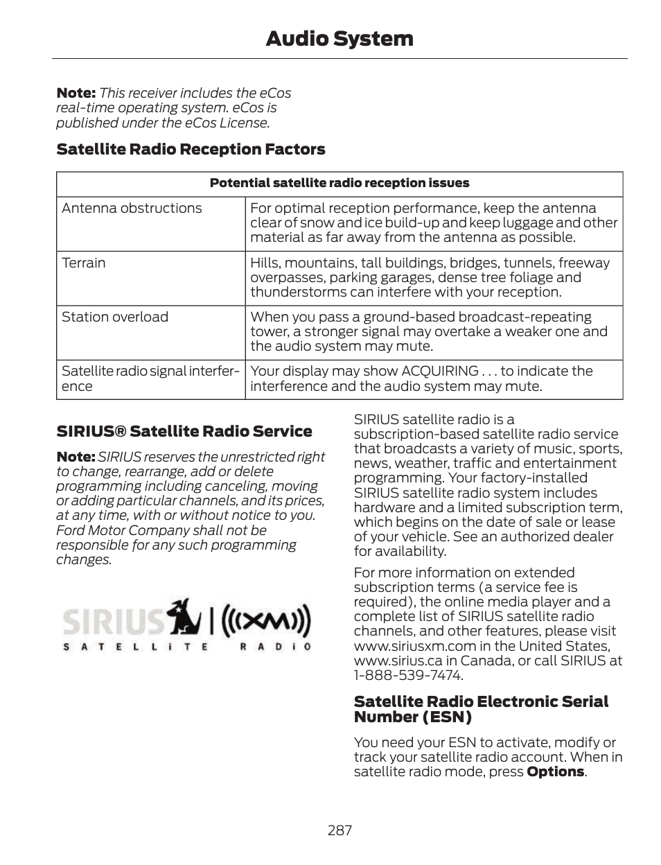 Audio system | FORD 2013 C-MAX Hybrid v.1 User Manual | Page 290 / 446