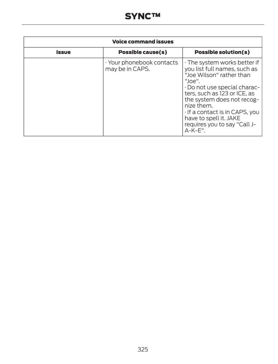 Sync | FORD 2013 C-MAX Hybrid v.1 User Manual | Page 328 / 446