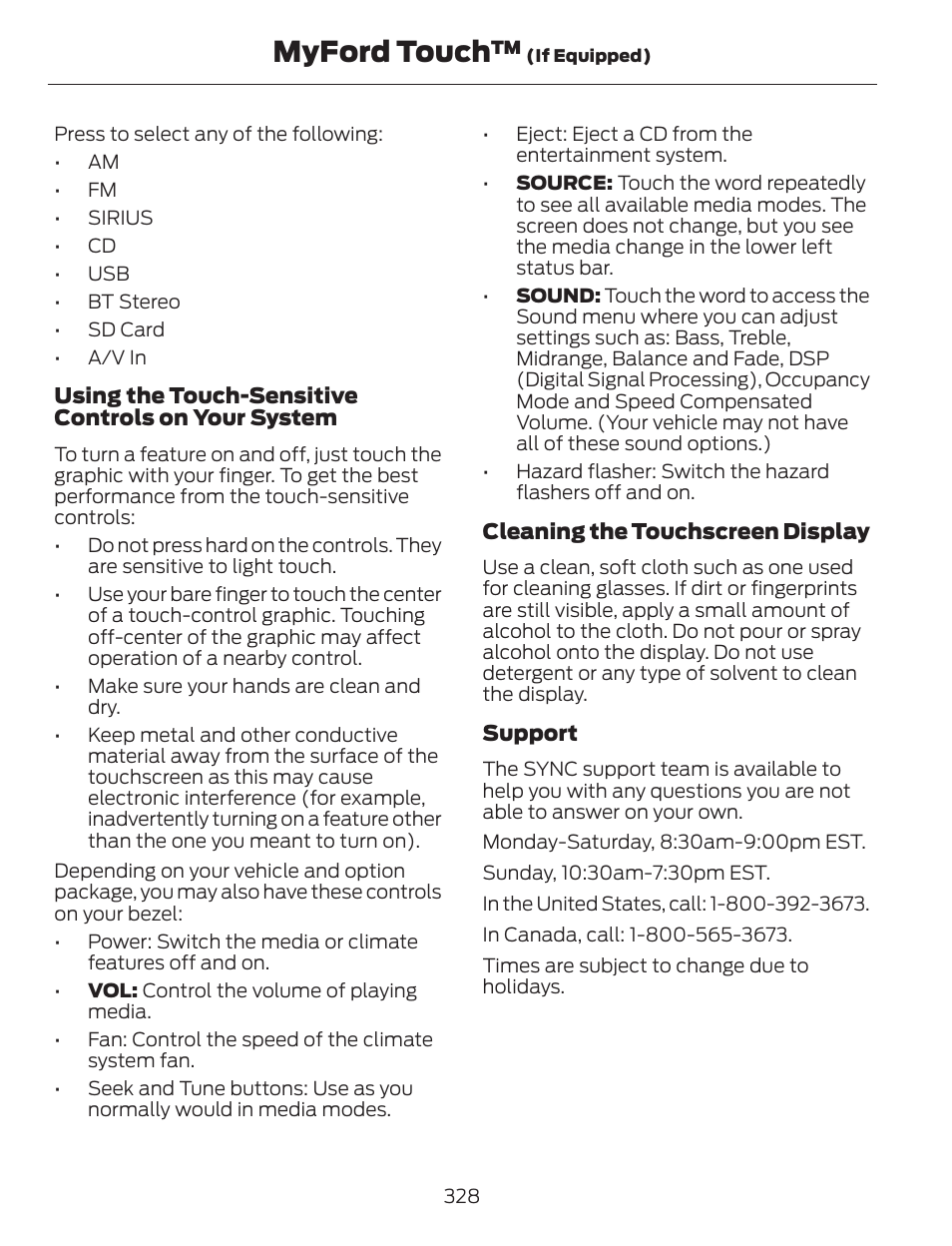 Myford touch | FORD 2013 C-MAX Hybrid v.1 User Manual | Page 331 / 446
