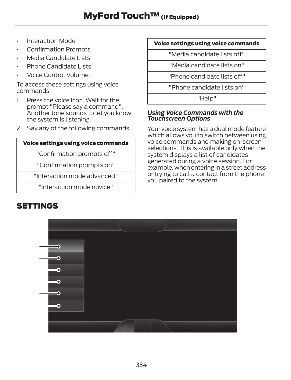 Myford touch | FORD 2013 C-MAX Hybrid v.1 User Manual | Page 337 / 446