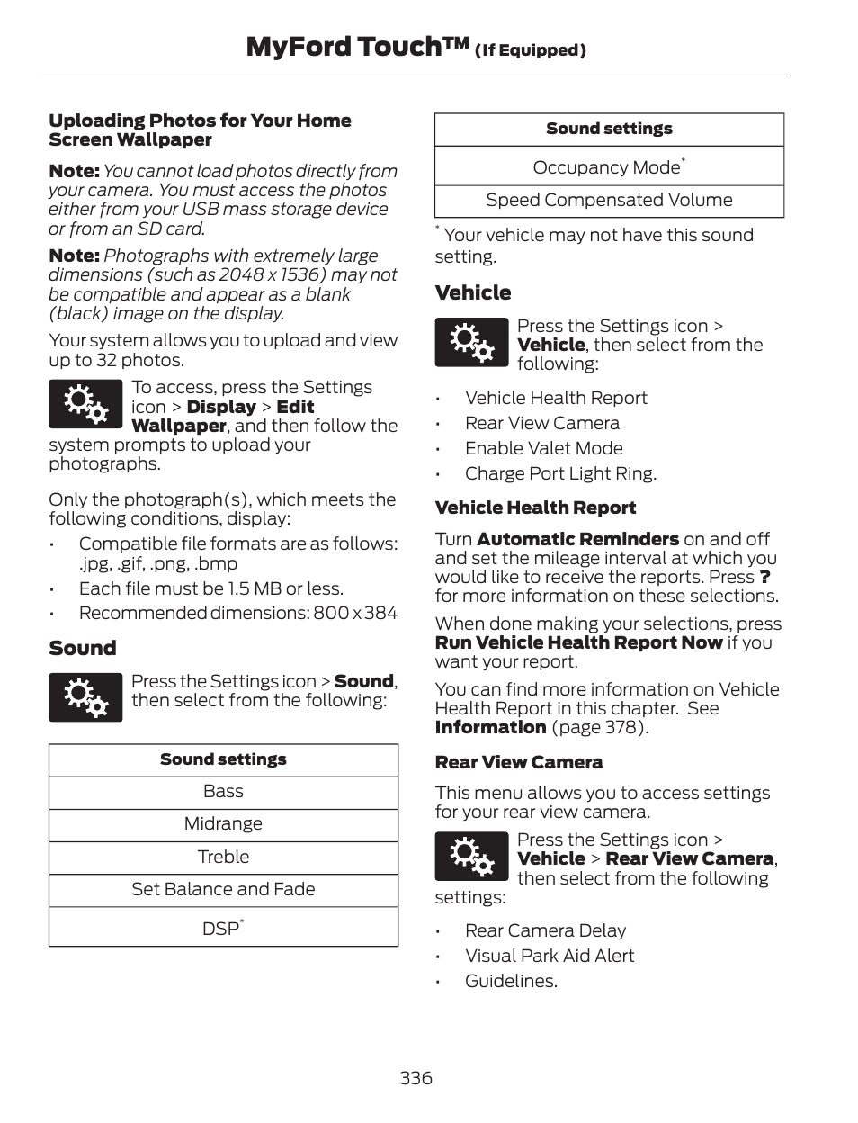 Myford touch | FORD 2013 C-MAX Hybrid v.1 User Manual | Page 339 / 446