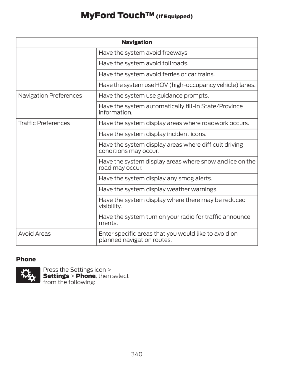 Myford touch | FORD 2013 C-MAX Hybrid v.1 User Manual | Page 343 / 446