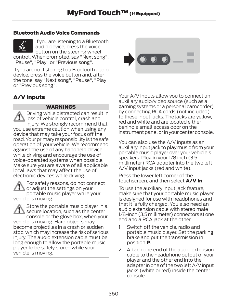 Myford touch | FORD 2013 C-MAX Hybrid v.1 User Manual | Page 363 / 446