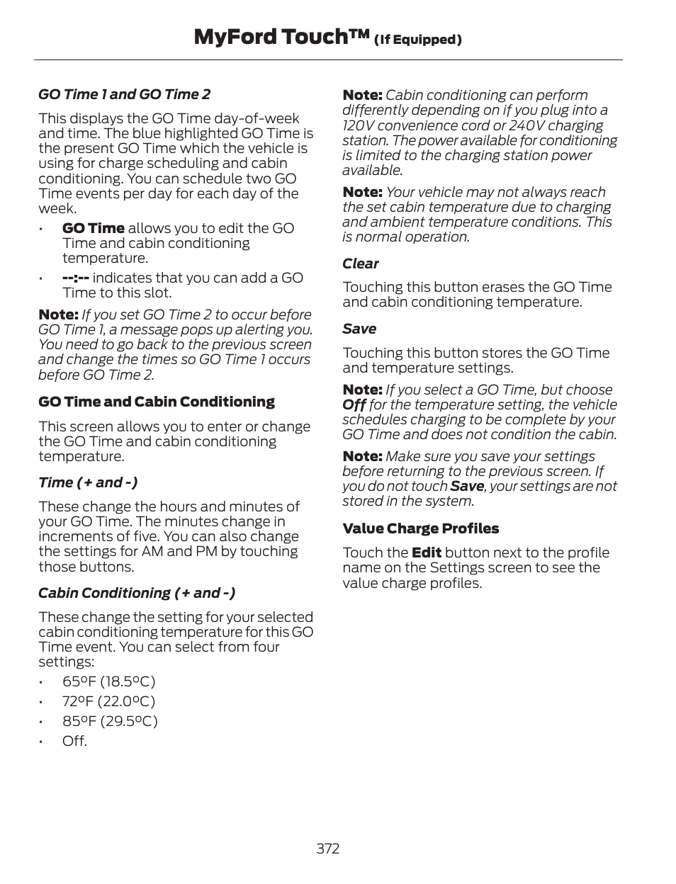 Myford touch | FORD 2013 C-MAX Hybrid v.1 User Manual | Page 375 / 446
