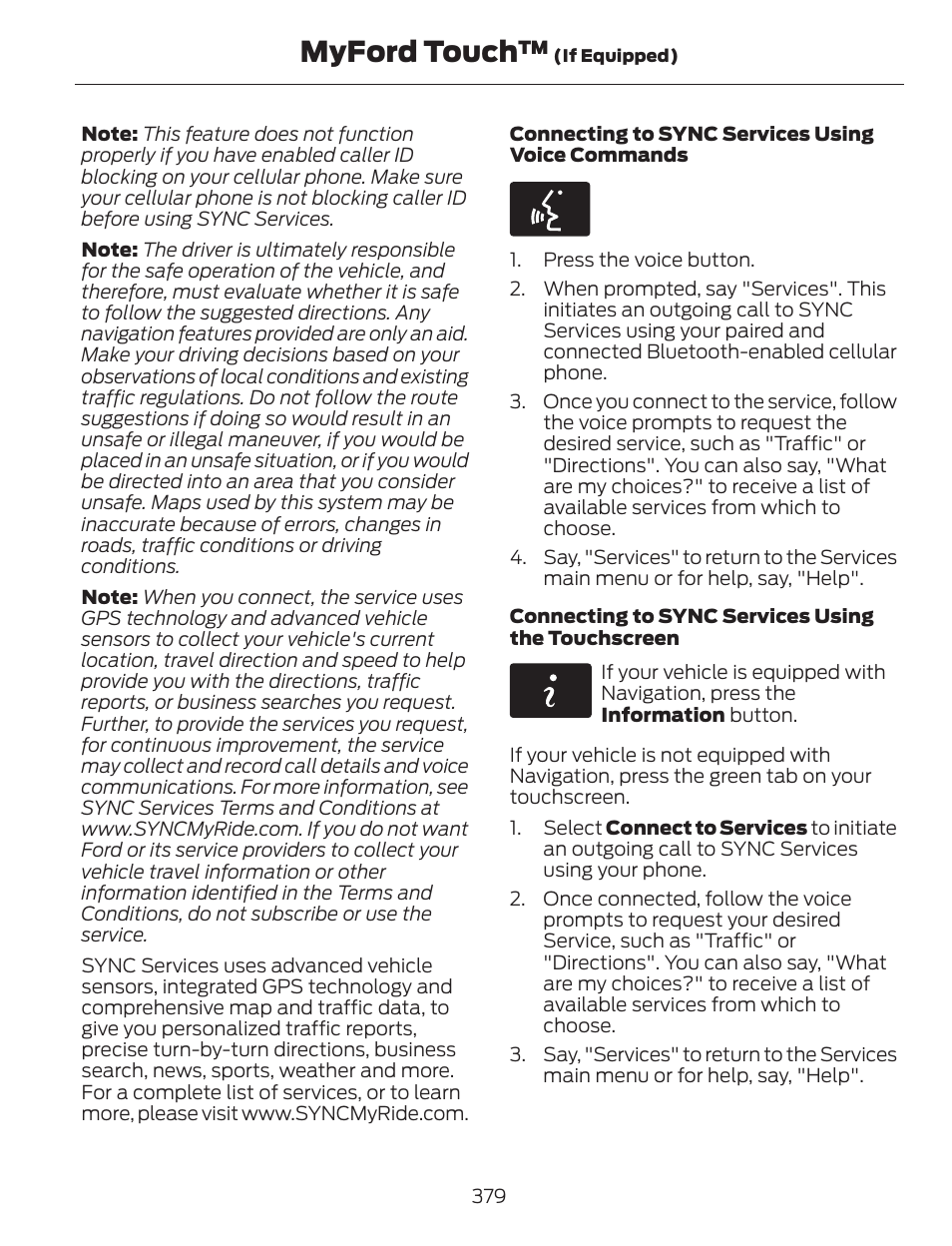 Myford touch | FORD 2013 C-MAX Hybrid v.1 User Manual | Page 382 / 446
