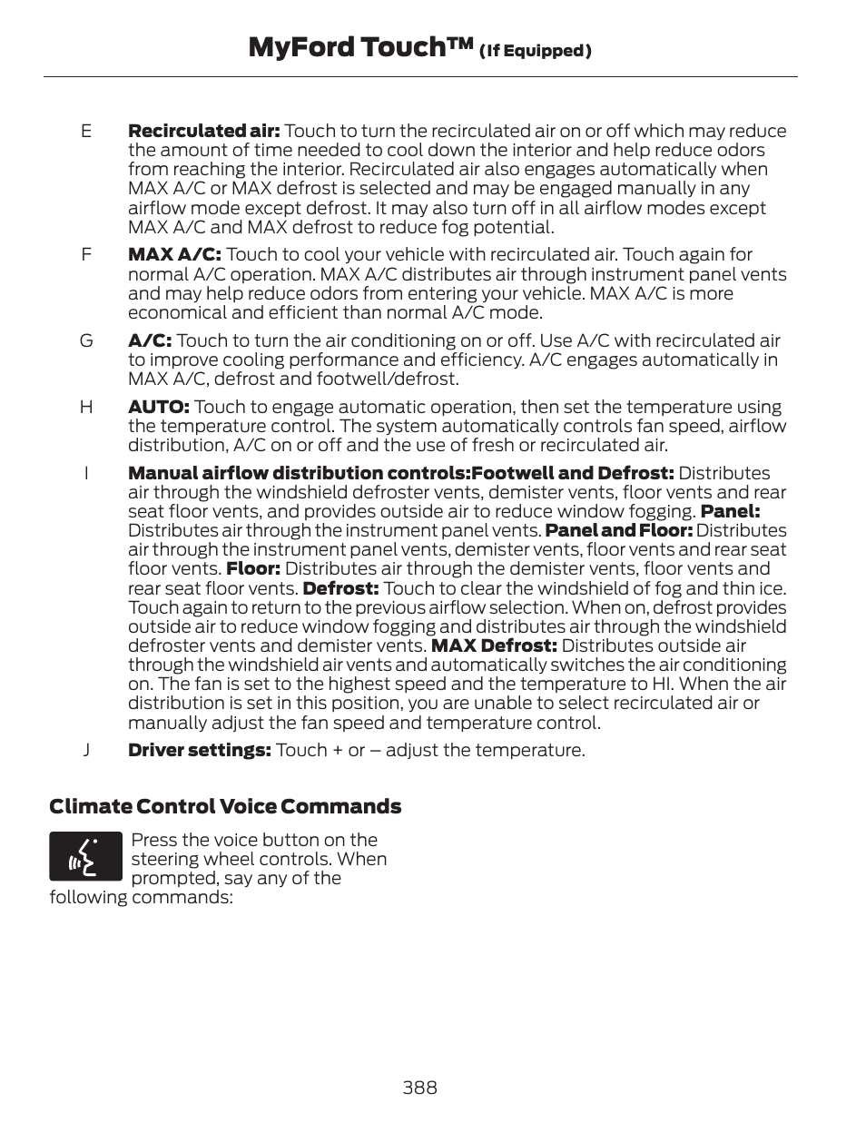 Myford touch | FORD 2013 C-MAX Hybrid v.1 User Manual | Page 391 / 446