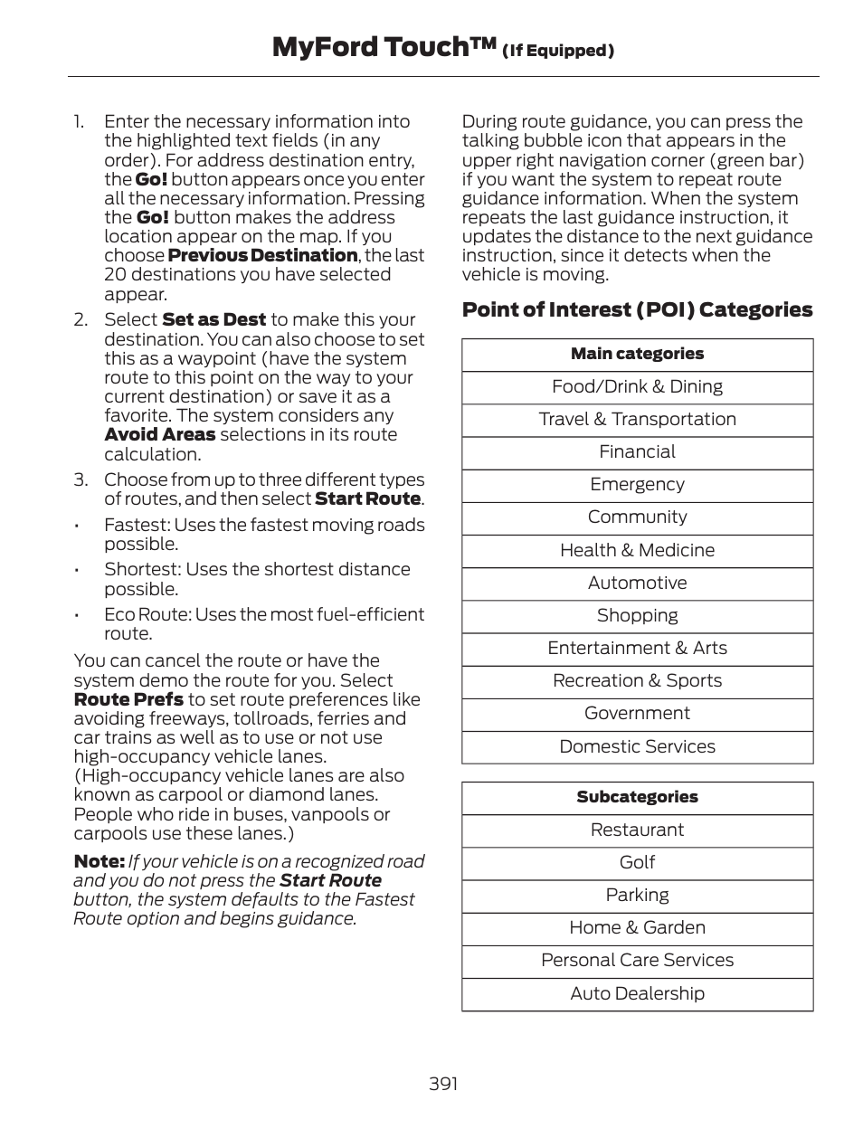 Myford touch | FORD 2013 C-MAX Hybrid v.1 User Manual | Page 394 / 446