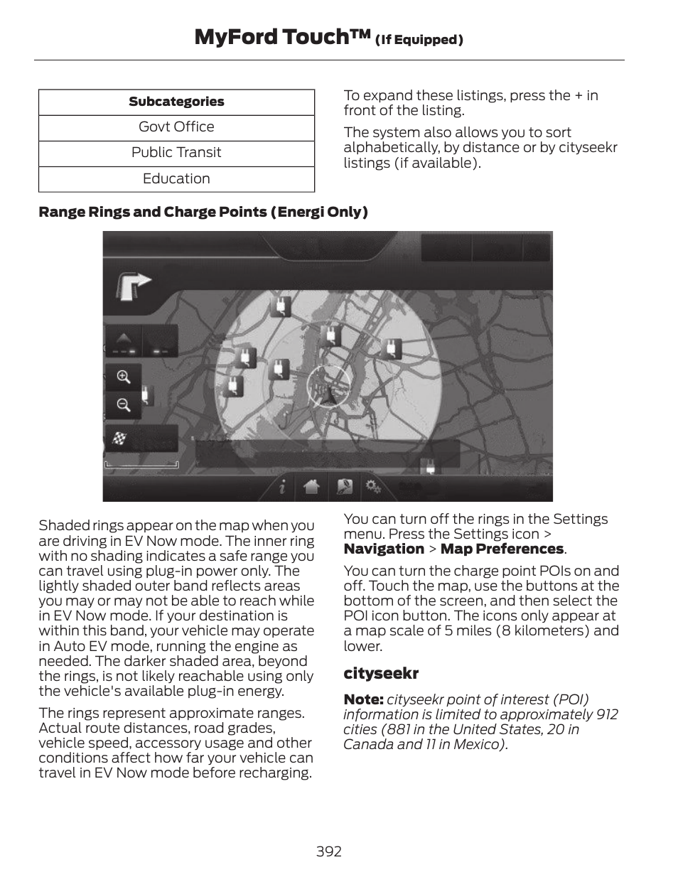 Myford touch | FORD 2013 C-MAX Hybrid v.1 User Manual | Page 395 / 446
