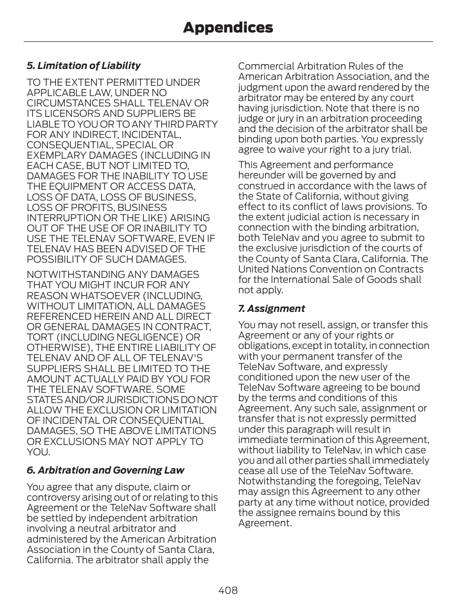 Appendices | FORD 2013 C-MAX Hybrid v.1 User Manual | Page 411 / 446