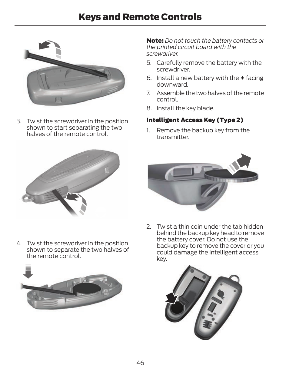 Keys and remote controls | FORD 2013 C-MAX Hybrid v.1 User Manual | Page 49 / 446