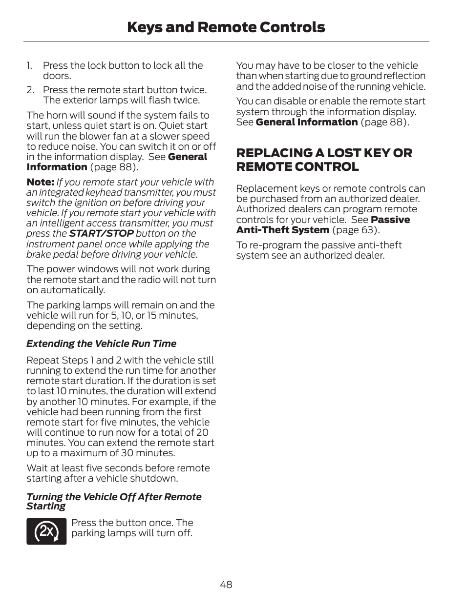 Keys and remote controls, Replacing a lost key or remote control | FORD 2013 C-MAX Hybrid v.1 User Manual | Page 51 / 446