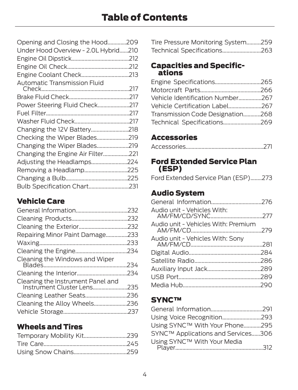 FORD 2013 C-MAX Hybrid v.1 User Manual | Page 7 / 446