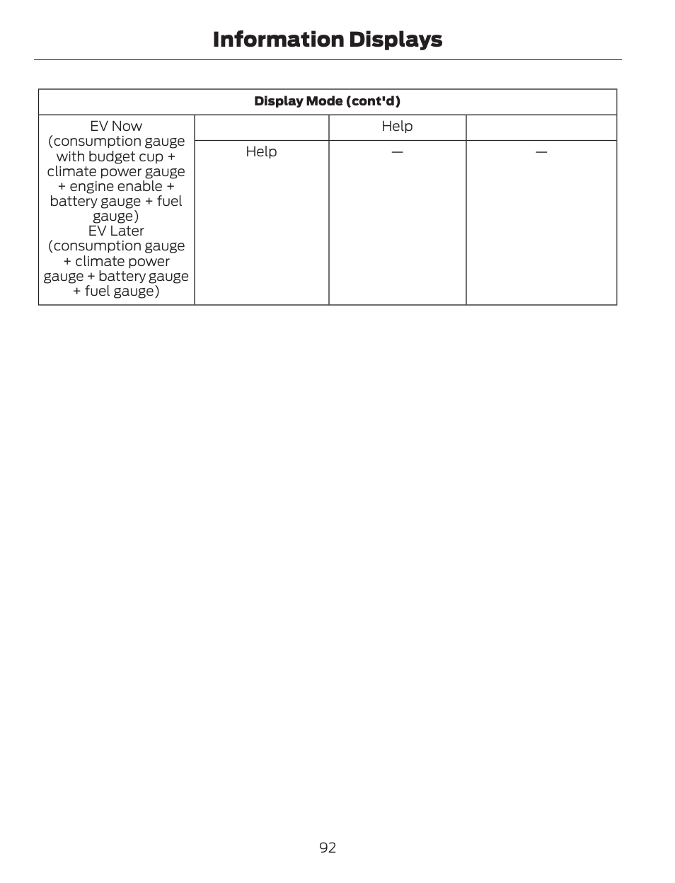 Information displays | FORD 2013 C-MAX Hybrid v.1 User Manual | Page 95 / 446