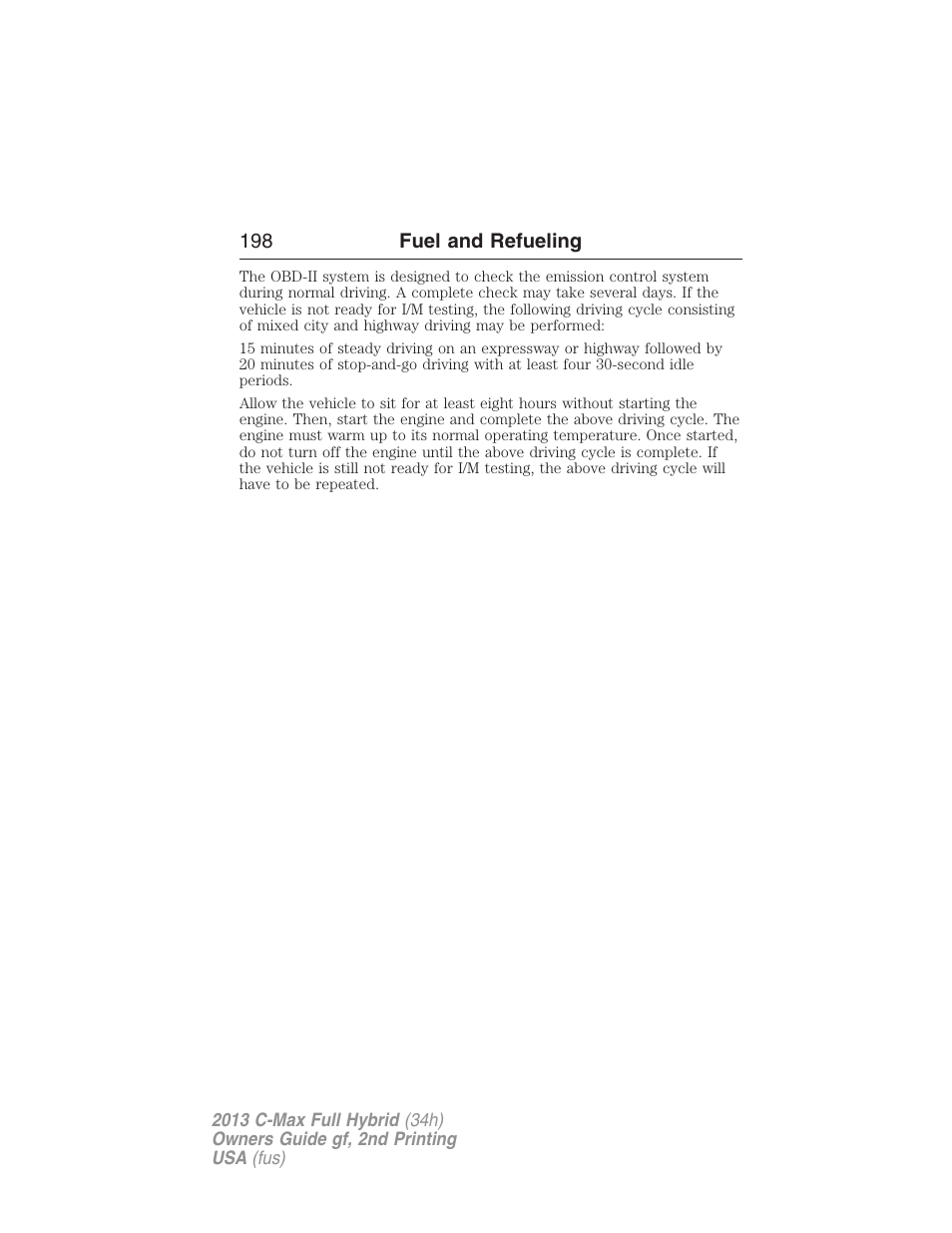 FORD 2013 C-MAX Hybrid v.2 User Manual | Page 199 / 524